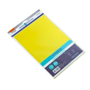 Cartulina A4 120gr paquete 20 hojas amarillo
