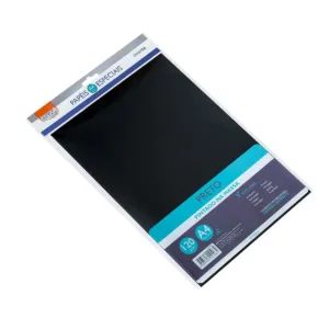 Cartulina A4 120gr paquete 20 hojas negro