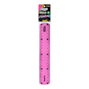 Regla flexible color neón 20cm BRW